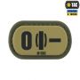 M-Tac MOLLE Patch группа крови O (I) - PVC Ranger Green