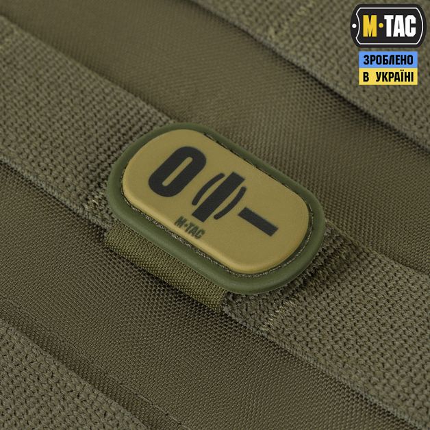 M-Tac MOLLE Patch группа крови O (I) - PVC Ranger Green