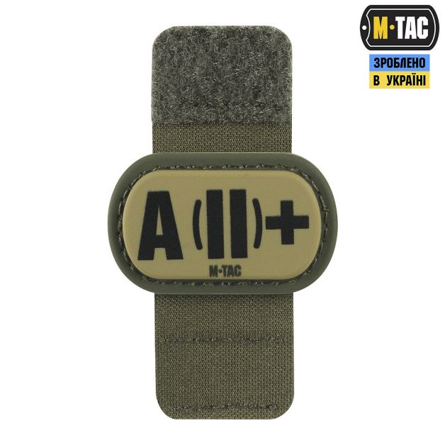 M-Tac MOLLE Patch группа крови A (II) + PVC Ranger Green