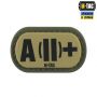 M-Tac MOLLE Patch группа крови A (II) + PVC Ranger Green