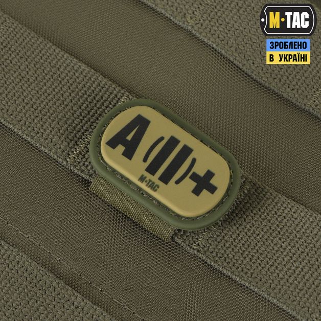 M-Tac MOLLE Patch группа крови A (II) + PVC Ranger Green
