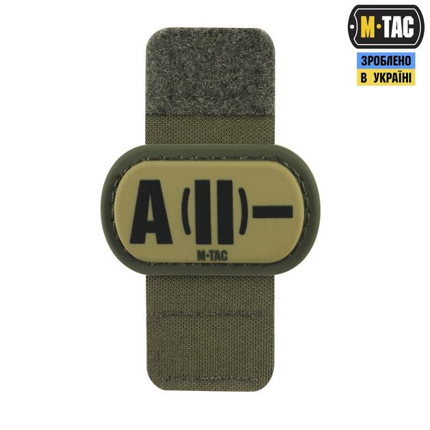M-Tac MOLLE Patch группа крови A (II) - PVC Ranger Green