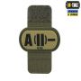 M-Tac MOLLE Patch группа крови A (II) - PVC Ranger Green