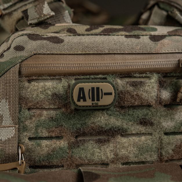 M-Tac MOLLE Patch группа крови A (II) - PVC Ranger Green