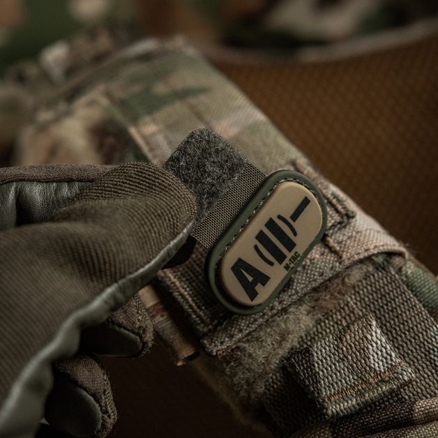 M-Tac MOLLE Patch группа крови A (II) - PVC Ranger Green