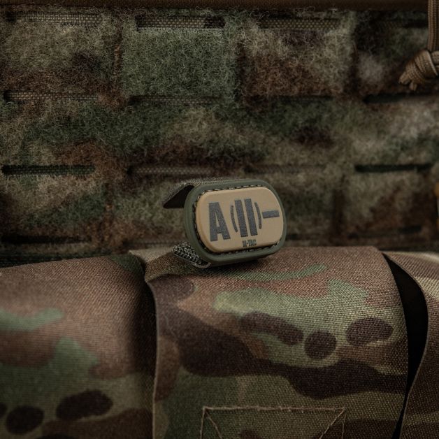 M-Tac MOLLE Patch группа крови A (II) - PVC Ranger Green