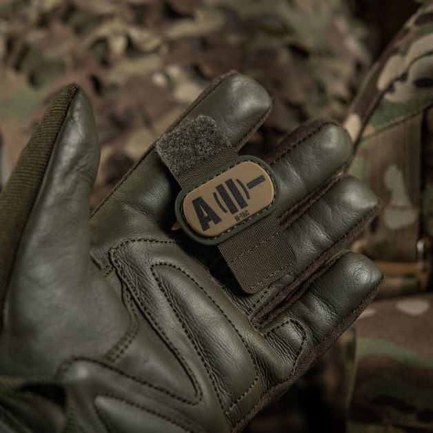 M-Tac MOLLE Patch группа крови A (II) - PVC Ranger Green