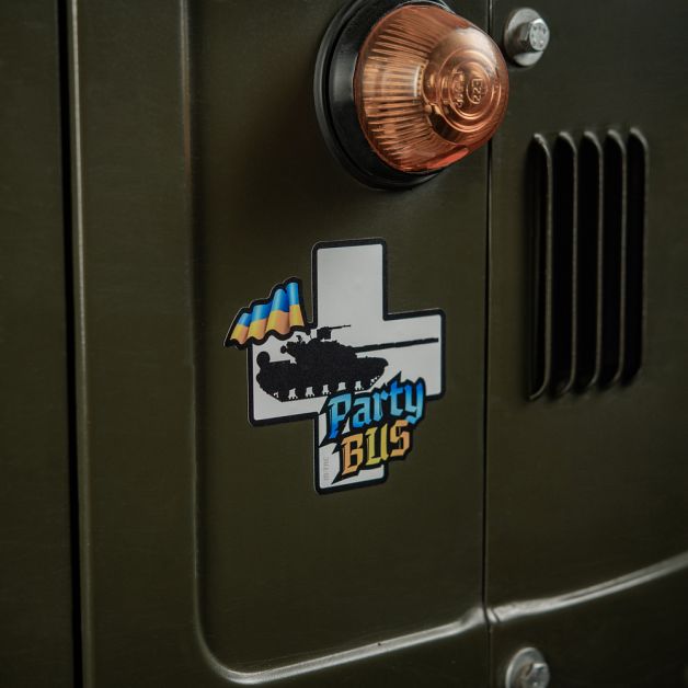 M-Tac наклейка Party Bus Small Yellow/Blue