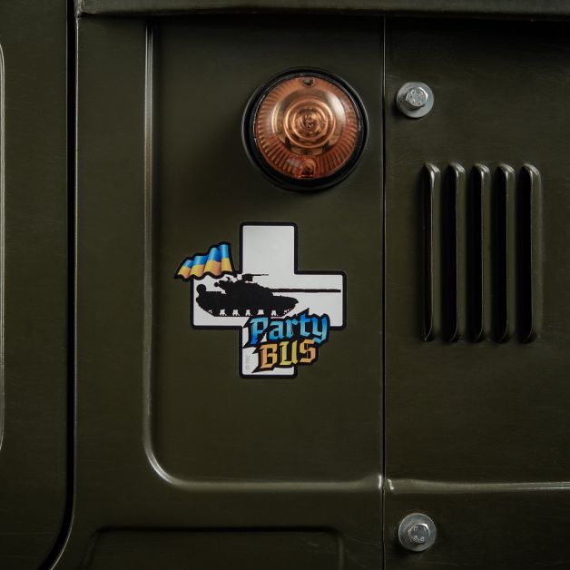 M-Tac наклейка Party Bus Small Yellow/Blue