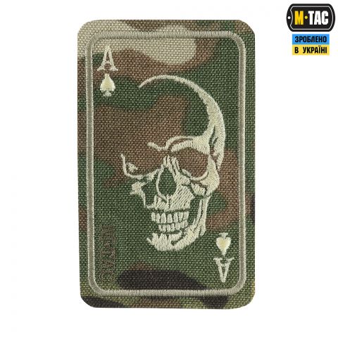 M-Tac нашивка Face of war (вишивка) Multicam