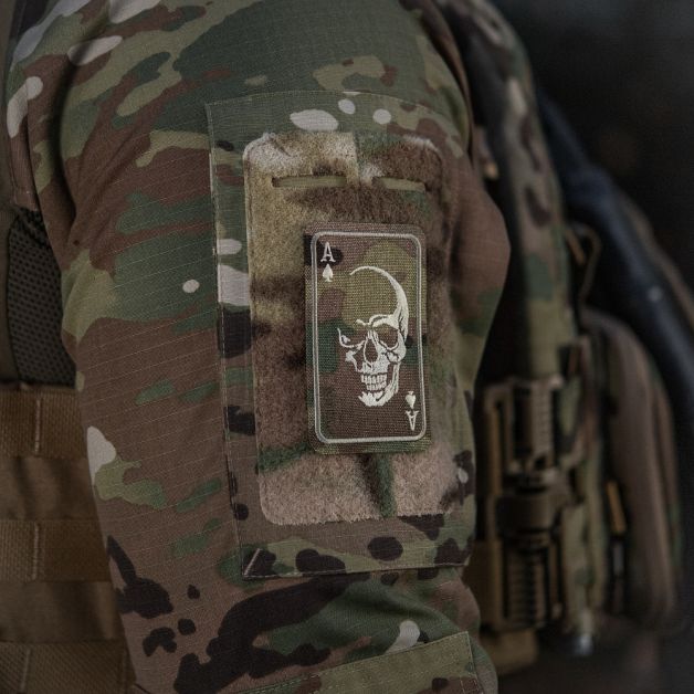 M-Tac нашивка Face of war (вишивка) Multicam