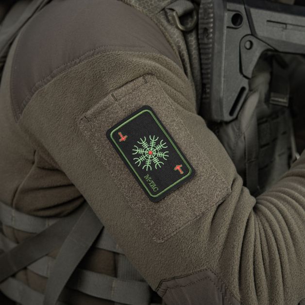 M-Tac нашивка карта Шлем Ужаса (вишивка) Black/Olive