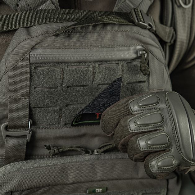 M-Tac нашивка карта Шлем Ужаса (вишивка) Black/Olive