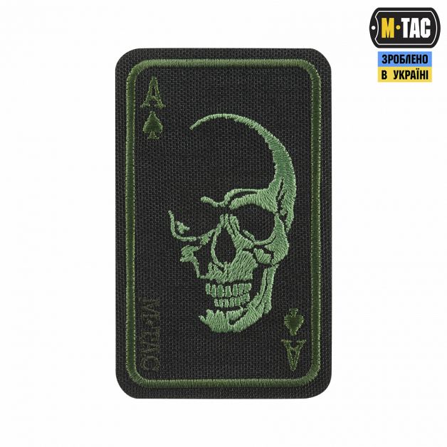 M-Tac нашивка Face of war (вишивка) Black/Olive