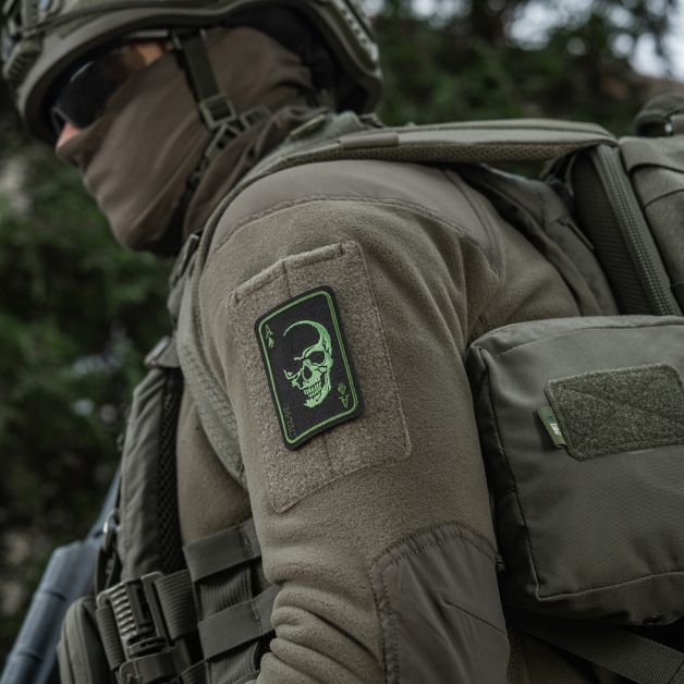 M-Tac нашивка Face of war (вишивка) Black/Olive