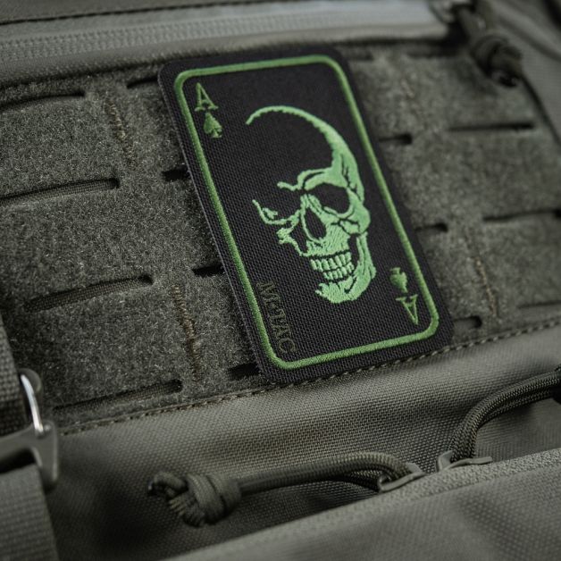 M-Tac нашивка Face of war (вишивка) Black/Olive