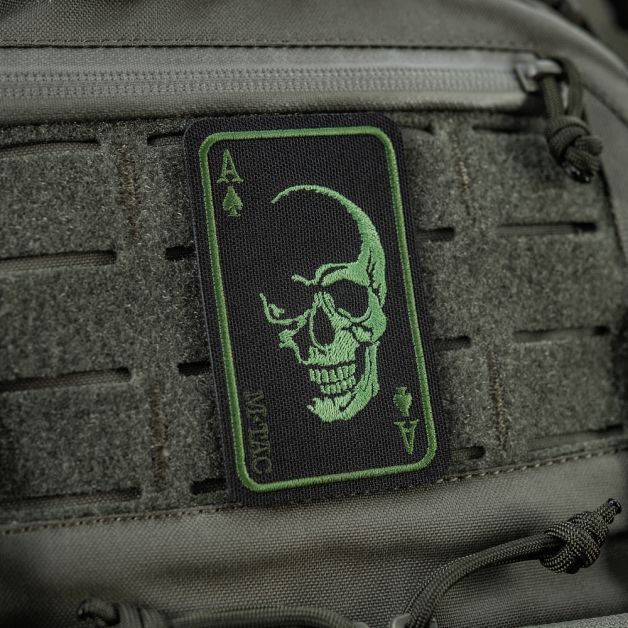 M-Tac нашивка Face of war (вишивка) Black/Olive