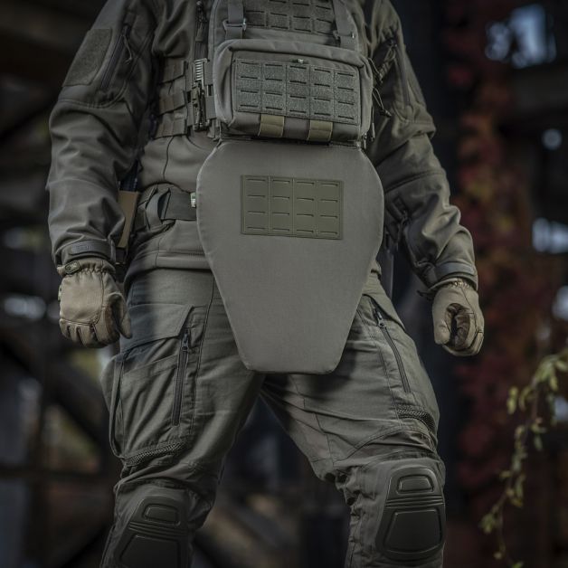 M-Tac фартук противоосколочный с баллистическим пакетом 1А Laser Cut XL Ranger Green