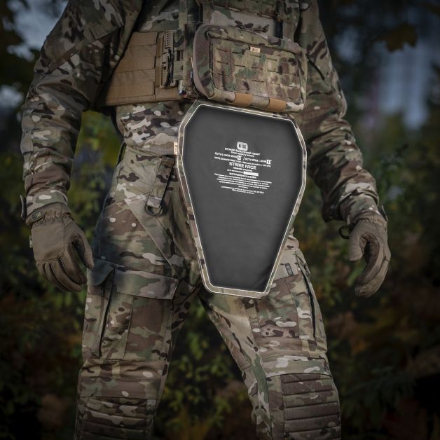 M-Tac фартук противоосколочный с баллистическим пакетом 1А Laser Cut XL Multicam