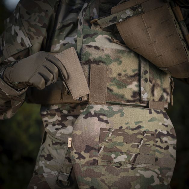M-Tac фартук противоосколочный с баллистическим пакетом 1А Laser Cut XL Multicam