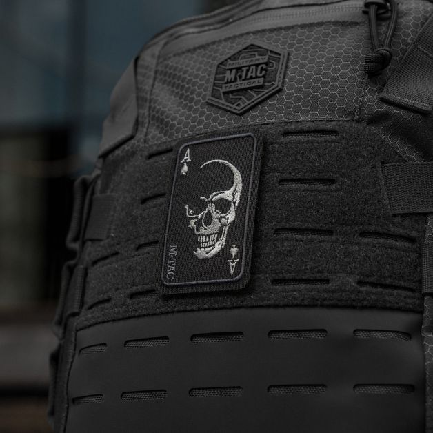 M-Tac нашивка Face of war (вишивка) Black