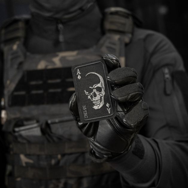 M-Tac нашивка Face of war (вишивка) Black