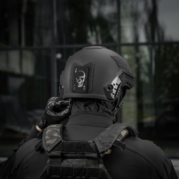 M-Tac нашивка Face of war (вишивка) Black