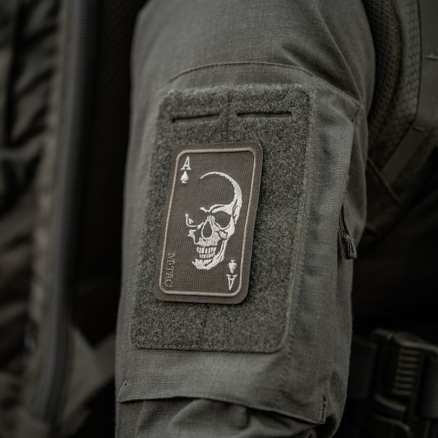 M-Tac нашивка Face of war (вишивка) Ranger Green