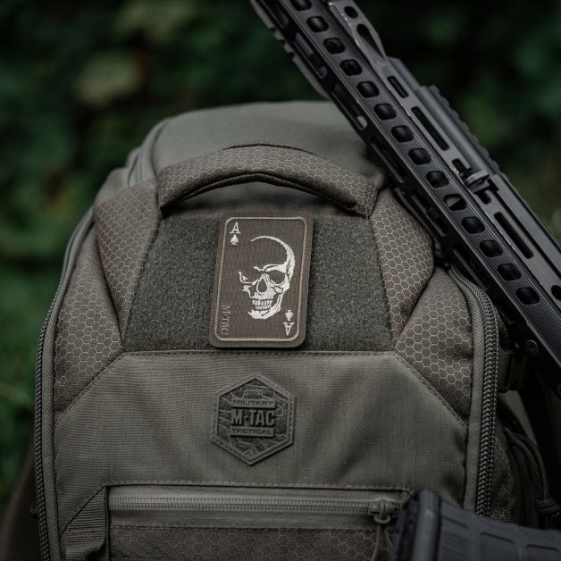 M-Tac нашивка Face of war (вишивка) Ranger Green