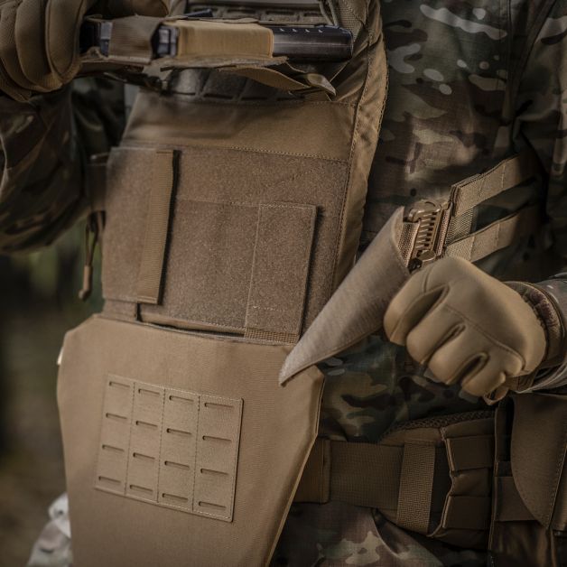 M-Tac фартух протиуламковий з балістичним пакетом 1А Laser Cut Coyote
