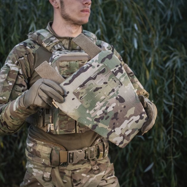 M-Tac фартук противоосколочный с баллистическим пакетом 1А Laser Cut Multicam