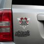M-Tac наклейка Бандеромобіль Street Racer світловідбиваюча Large Black