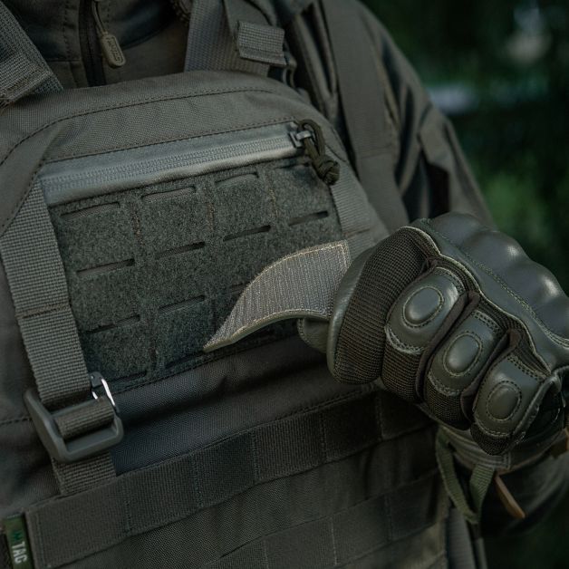 M-Tac нашивка Тризуб на вишиванці PVC Olive