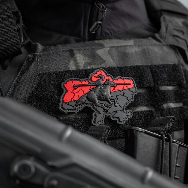 M-Tac нашивка Козацька Україна 3D PVC Red/Black