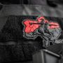 M-Tac нашивка Козацька Україна 3D PVC Red/Black