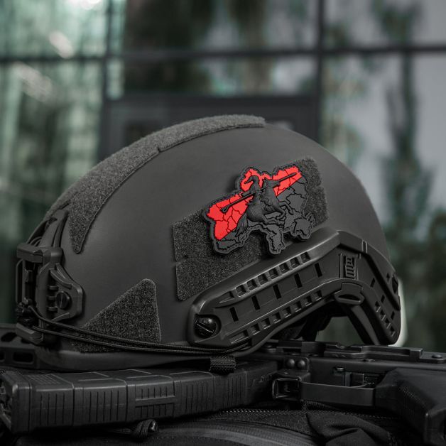 M-Tac нашивка Козацька Україна 3D PVC Red/Black