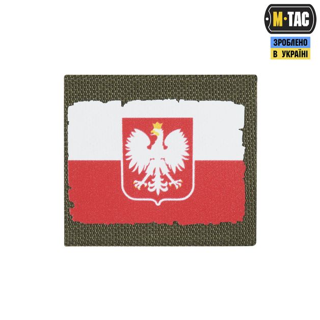 M-Tac MOLLE Patch Прапор Polska White/Red/Ranger Green