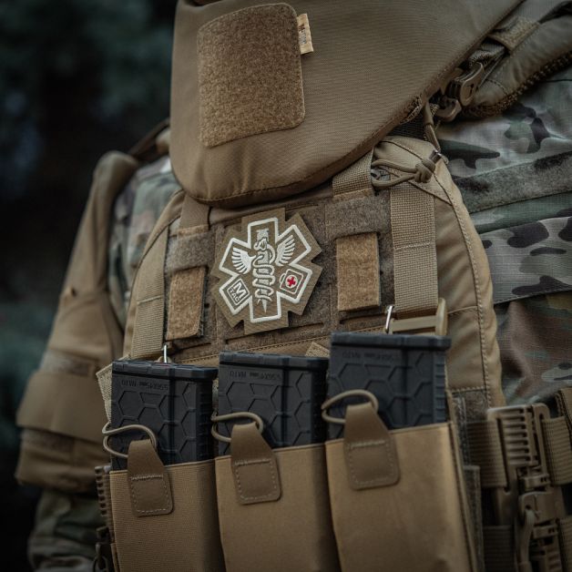 M-Tac нашивка Paramedic (вишивка) Coyote