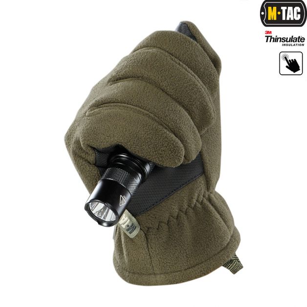 M-Tac перчатки Fleece Thinsulate Olive