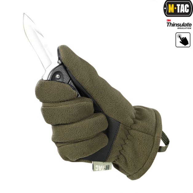 M-Tac перчатки Fleece Thinsulate Olive
