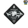 M-Tac нашивка Drones Zone PVC Black