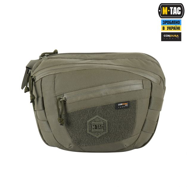 M-Tac сумка Sphaera Hardsling Bag Large с липучкой Elite Ranger Green