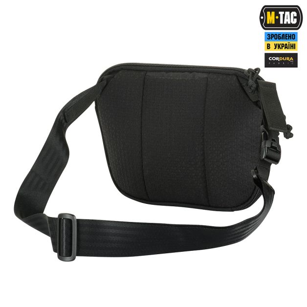 M-Tac сумка Sphaera Hardsling Bag Large с липучкой Elite Black