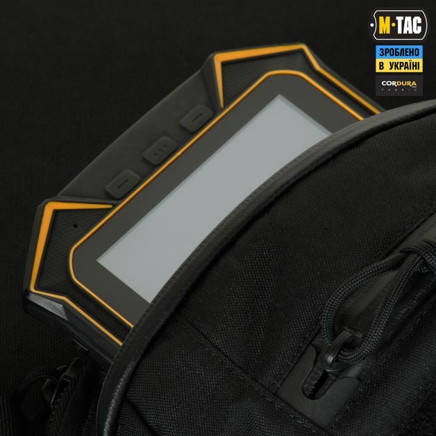 M-Tac сумка Sphaera Hardsling Bag Large с липучкой Elite Black