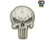 Нашивка Punisher білий GID