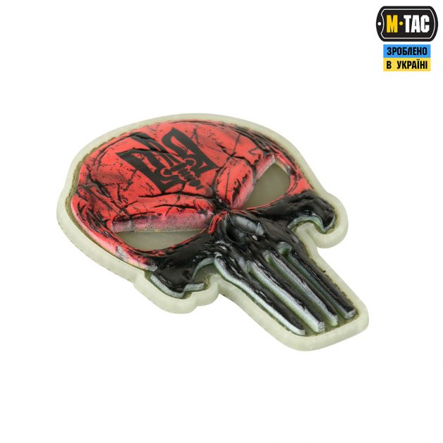Нашивка Punisher Червоний GID