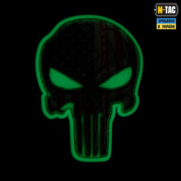 Нашивка Punisher Червоний GID