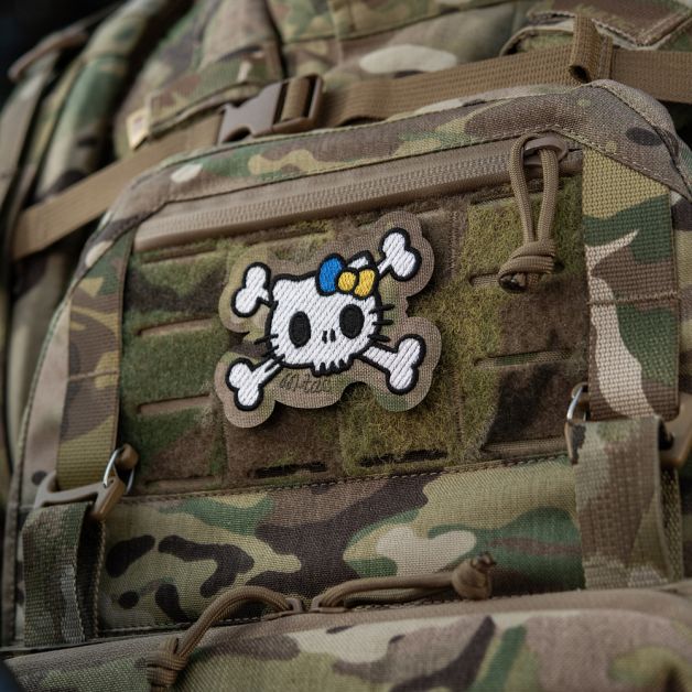 M-Tac нашивка KITTY (вышивка) White/Multicam