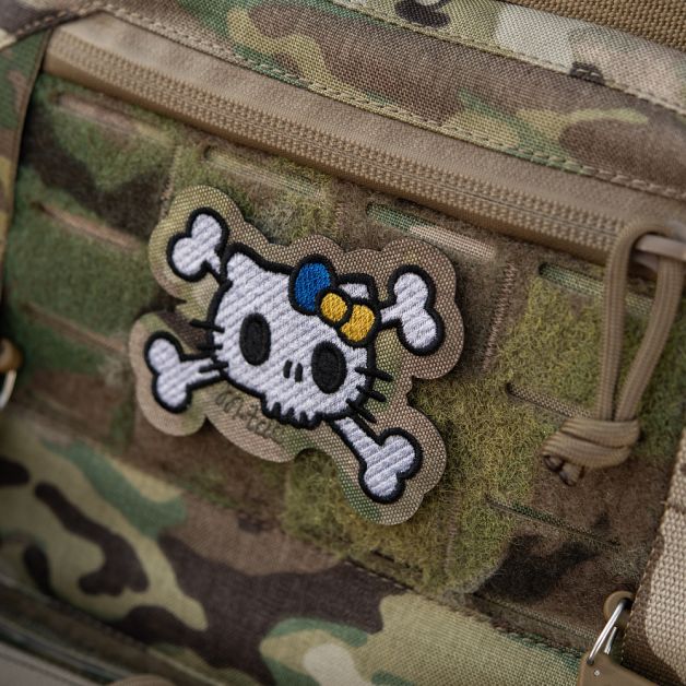 M-Tac нашивка KITTY (вышивка) White/Multicam