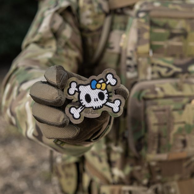 M-Tac нашивка KITTY (вышивка) White/Multicam